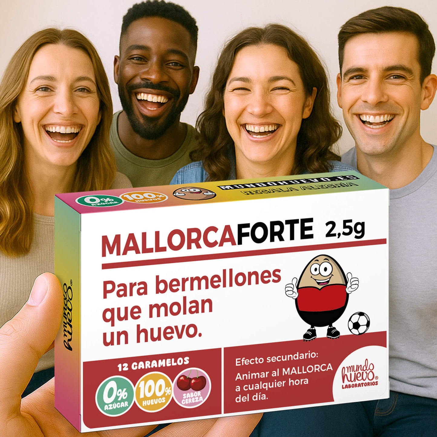 2 cajas Caramelos de broma | MALLORCA FORTE | Cajas Regalo Divertido con 24 caramelos sin azúcar