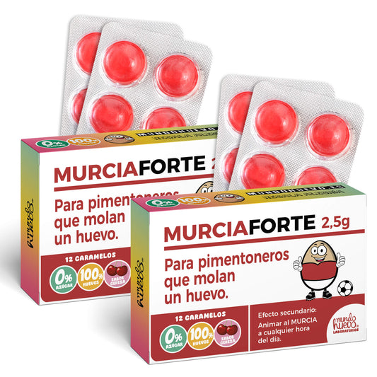 2 cajas Caramelos de broma | MURCIA FORTE | Cajas Regalo Divertido con 24 caramelos sin azúcar