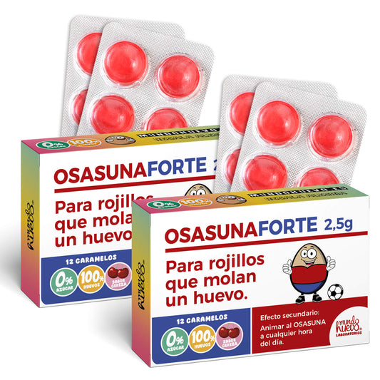 2 cajas Caramelos de broma | OSASUNA FORTE | Cajas Regalo Divertido con 24 caramelos sin azúcar
