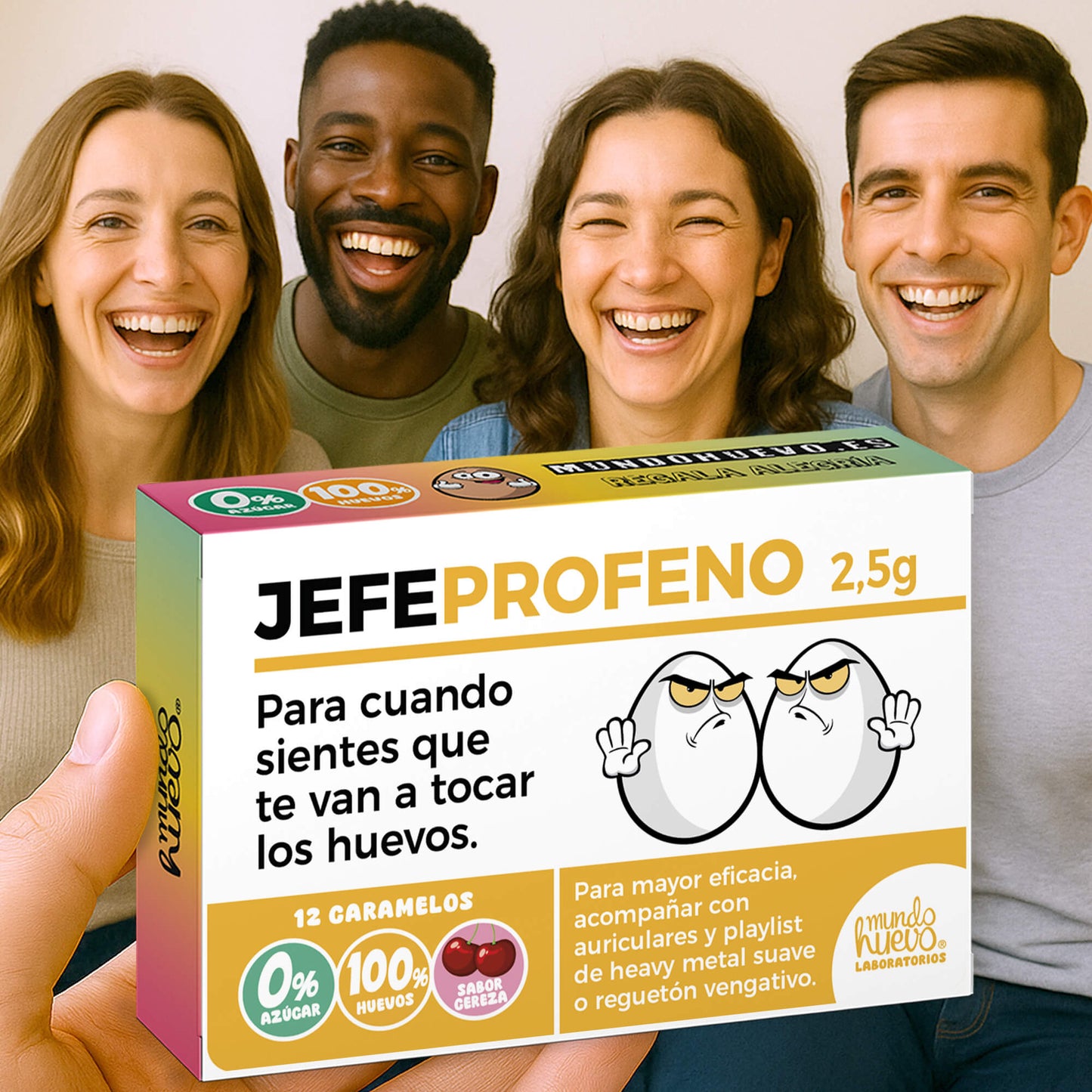 2 cajas Caramelos de broma | JEFE PROFENO | Cajas Regalo Divertido con 24 caramelos sin azúcar