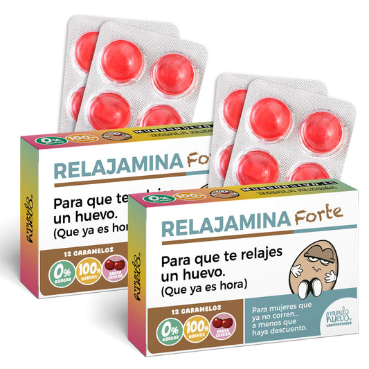 2 cajas Caramelos de broma | RELAJAMINA FORTE | Cajas Regalo Divertido con 24 caramelos sin azúcar