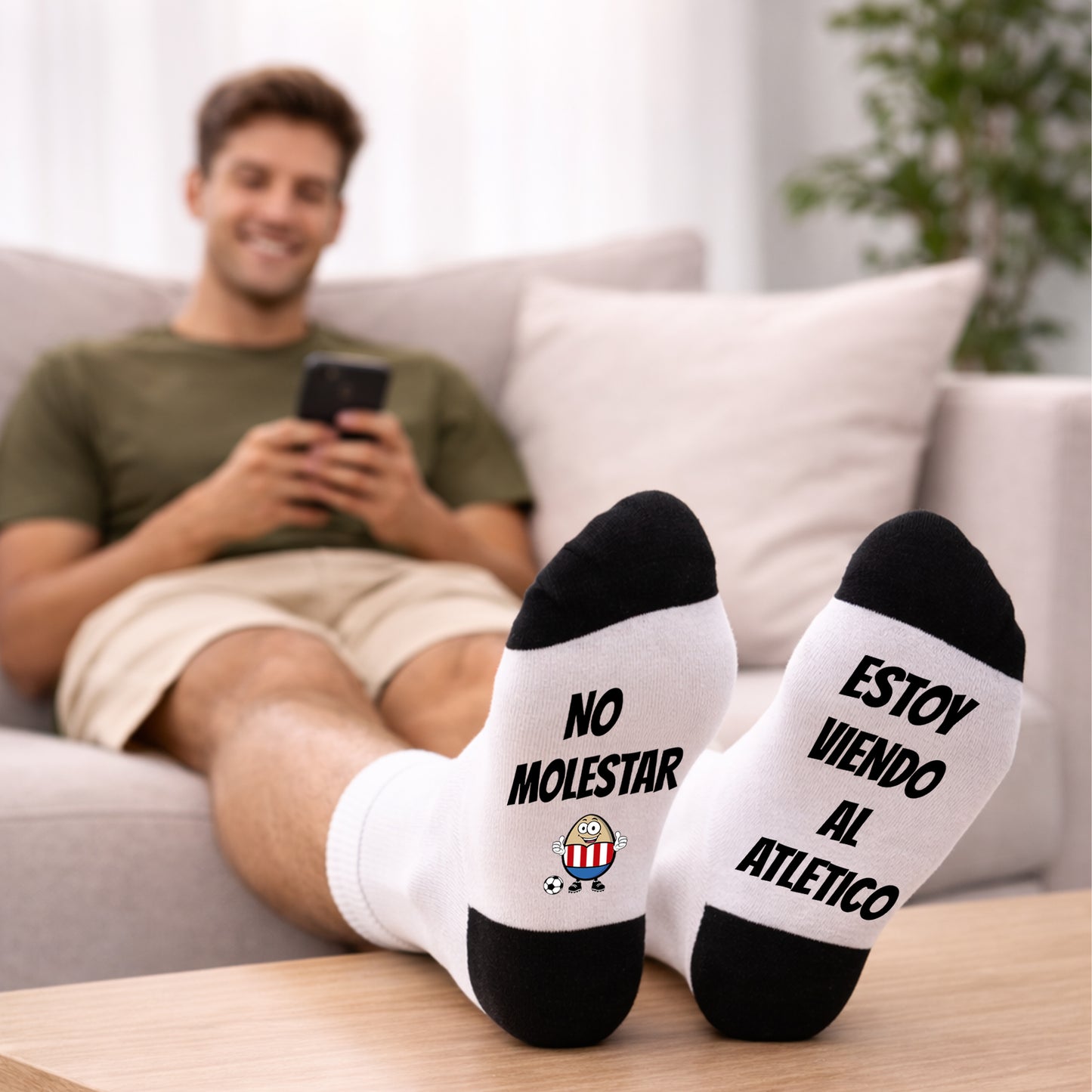 Par de calcetines del Atletico