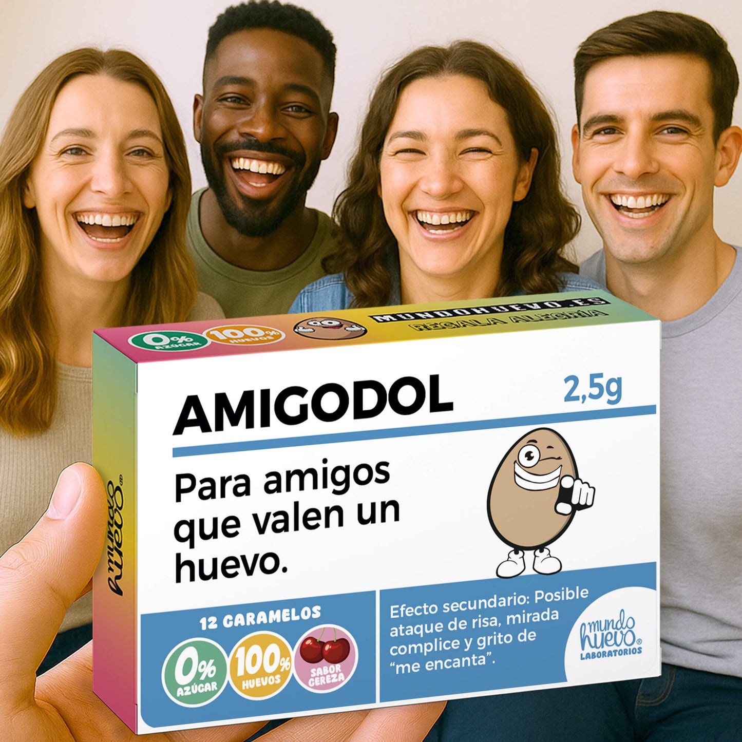 2 cajas Caramelos de broma | AMIGODOL | Cajas Regalo Divertido con 24 caramelos sin azúcar