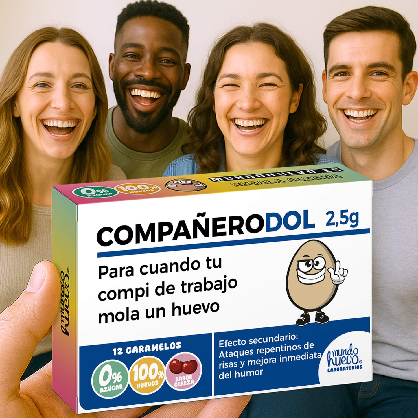 2 cajas Caramelos de broma | COMPAÑERODOL | Cajas Regalo Divertido con 24 caramelos sin azúcar