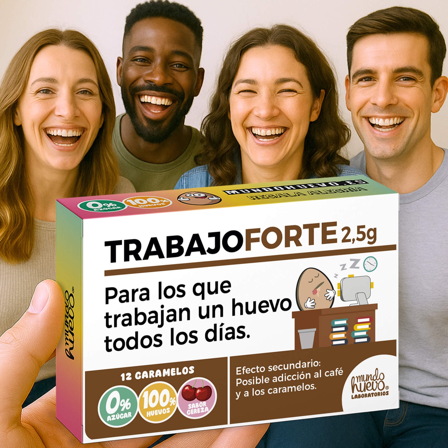 2 cajas Caramelos de broma | TRABAJO FORTE | Cajas Regalo Divertido con 24 caramelos sin azúcar