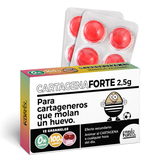 Caramelos de broma | CARTAGENA FORTE | Caja Regalo Divertido con 12 caramelos sin azúcar