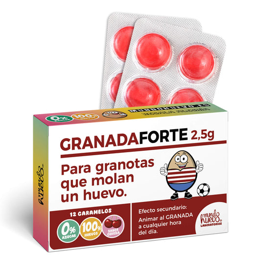 Caramelos de broma | GRANADA FORTE | Caja Regalo Divertido con 12 caramelos sin azúcar