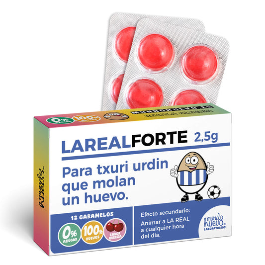 Caramelos de broma | LA REAL FORTE | Caja Regalo Divertido con 12 caramelos sin azúcar