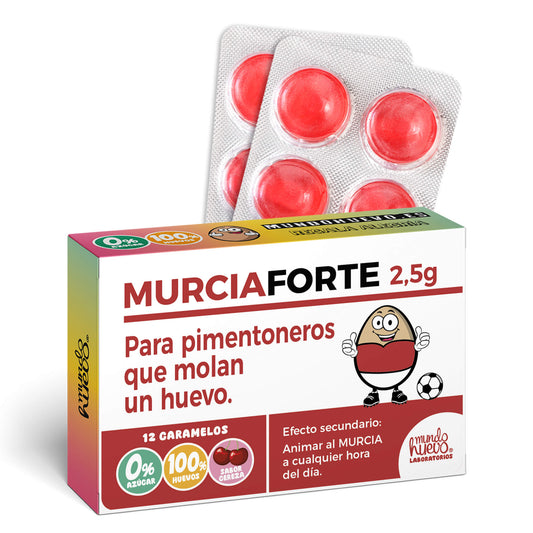 Caramelos de broma | MURCIA FORTE | Caja Regalo Divertido con 12 caramelos sin azúcar