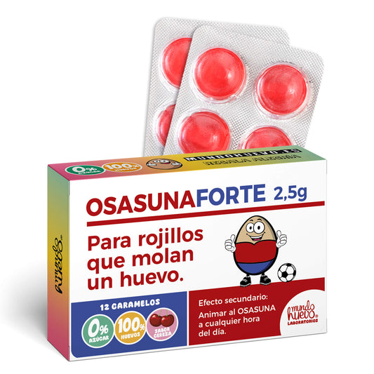 Caramelos de broma | OSASUNA FORTE | Caja Regalo Divertido con 12 caramelos sin azúcar
