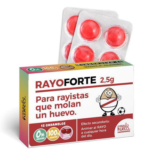 Caramelos de broma | RAYO FORTE | Caja Regalo Divertido con 12 caramelos sin azúcar