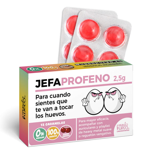 Caramelos de broma | JEFA PROFENO | Caja Regalo Divertido con 12 caramelos sin azúcar
