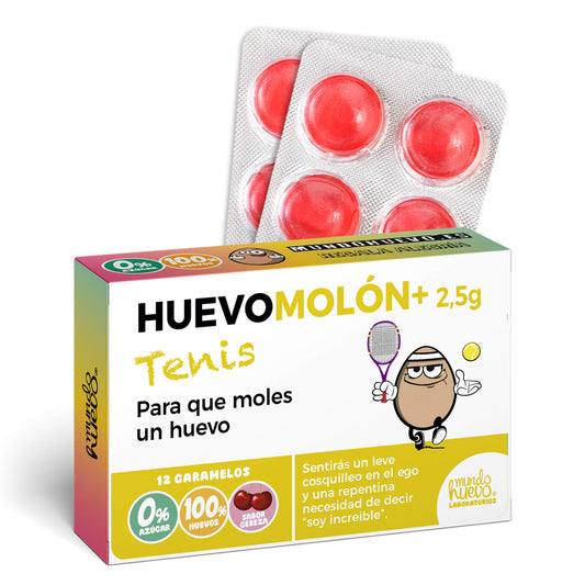 Caramelos de broma | HUEVOMOLON+ TENIS | Caja Regalo Divertido con 12 caramelos sin azúcar