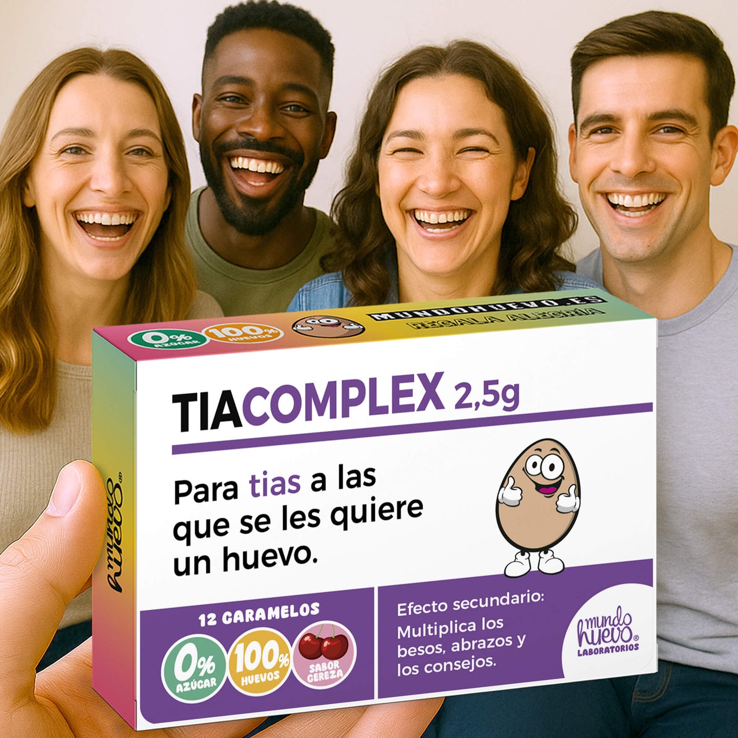Caramelos de broma | TIA COMPLEX | Caja Regalo Divertido con 12 caramelos sin azúcar