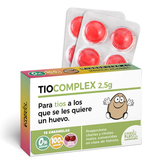 Caramelos de broma | TIO COMPLEX | Caja Regalo Divertido con 12 caramelos sin azúcar