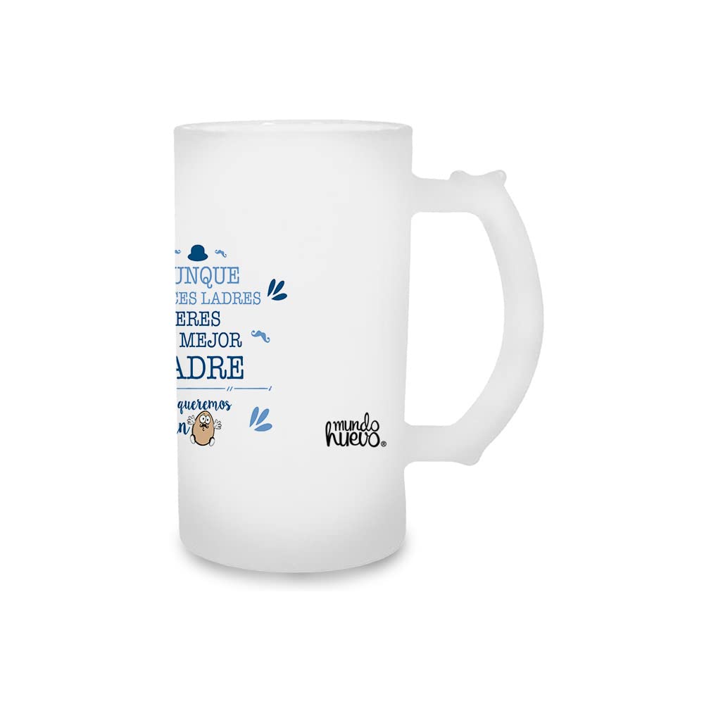 Jarra de cerveza | AUNQUE A VECES LADRES ERES EL MEJOR PADRE | Regalo original