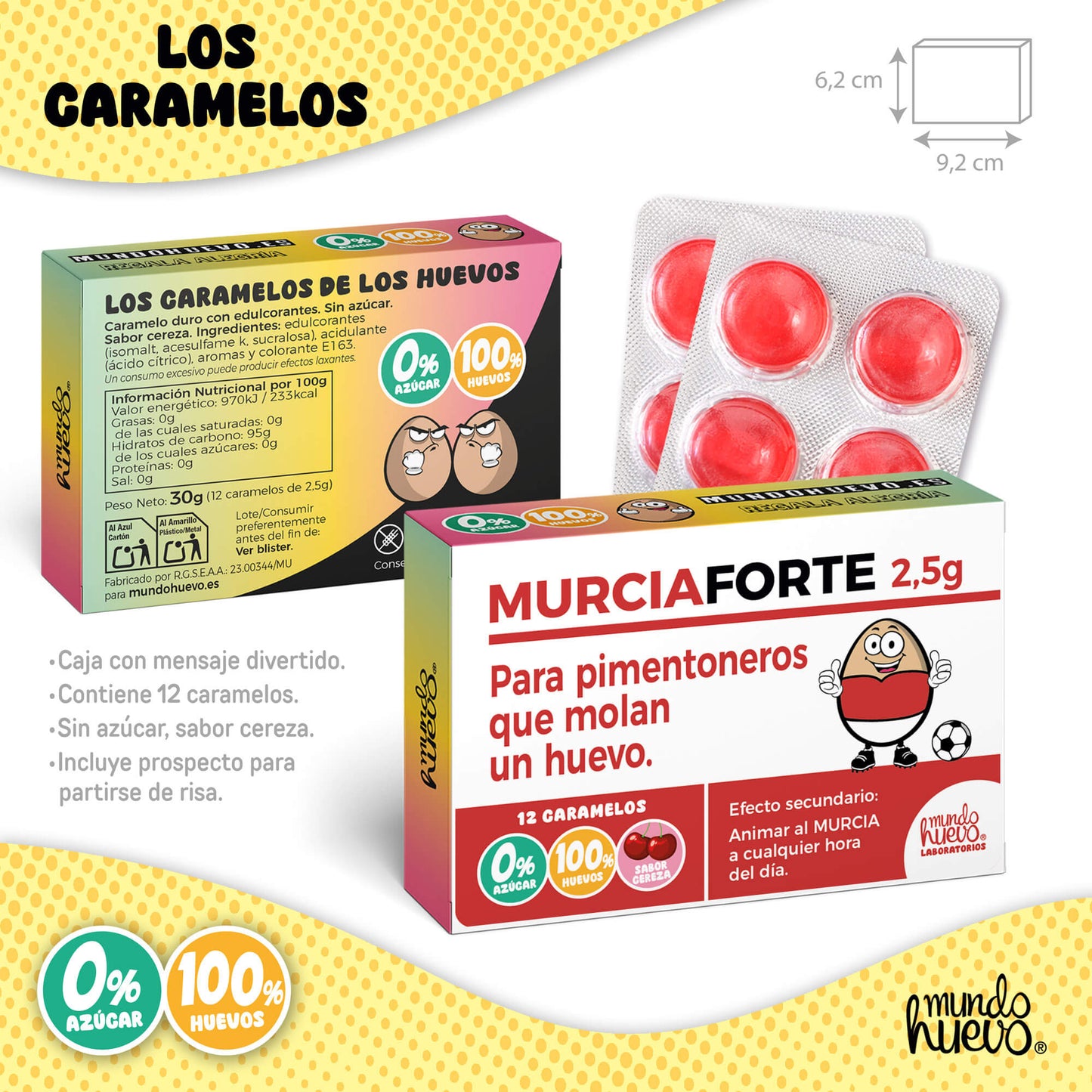 Taza Ser del Murcia mola un huevo + Caramelos divertidos + Pulsera sorpresa