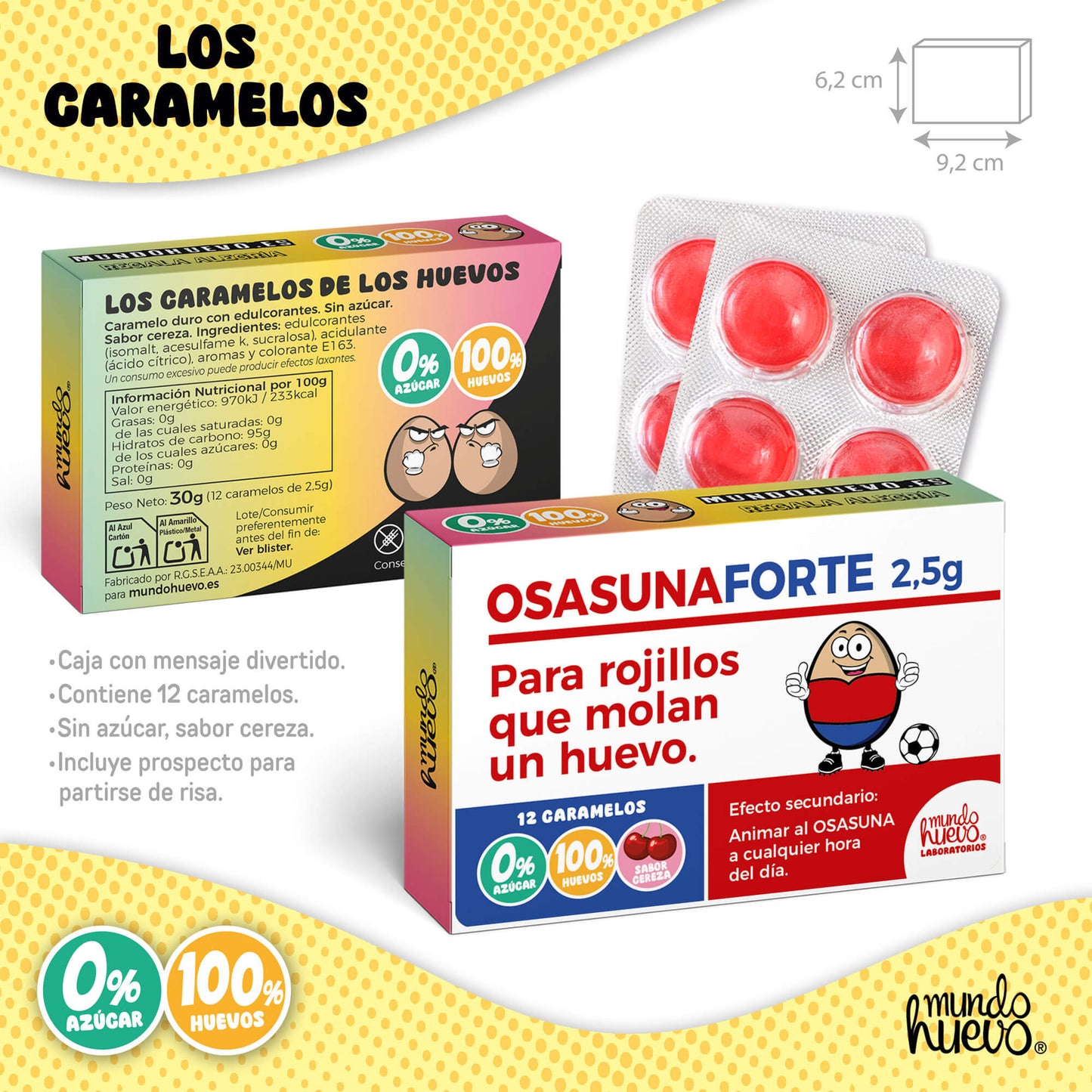 Taza Ser del Osasuna mola un huevo + Caramelos divertidos + Pulsera sorpresa