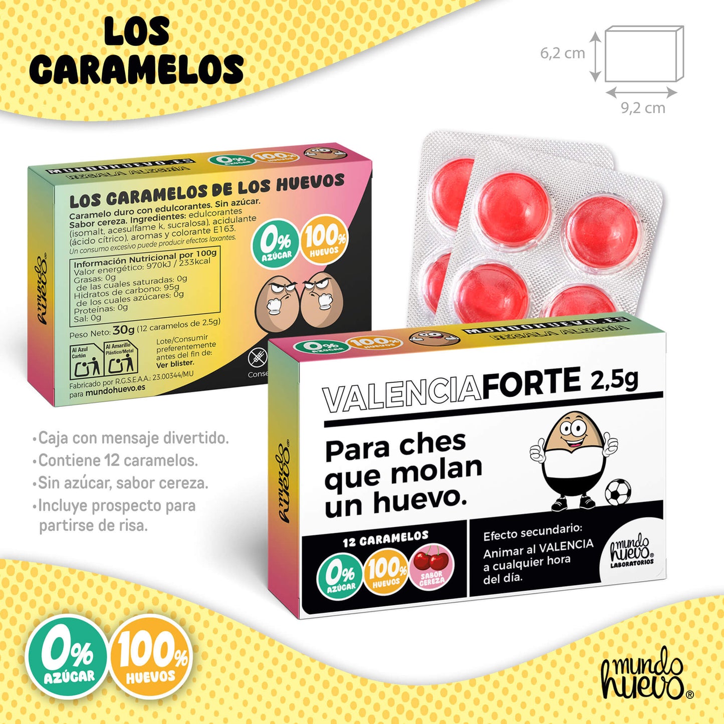 Taza Ser del Valencia mola un huevo + Caramelos divertidos + Pulsera sorpresa