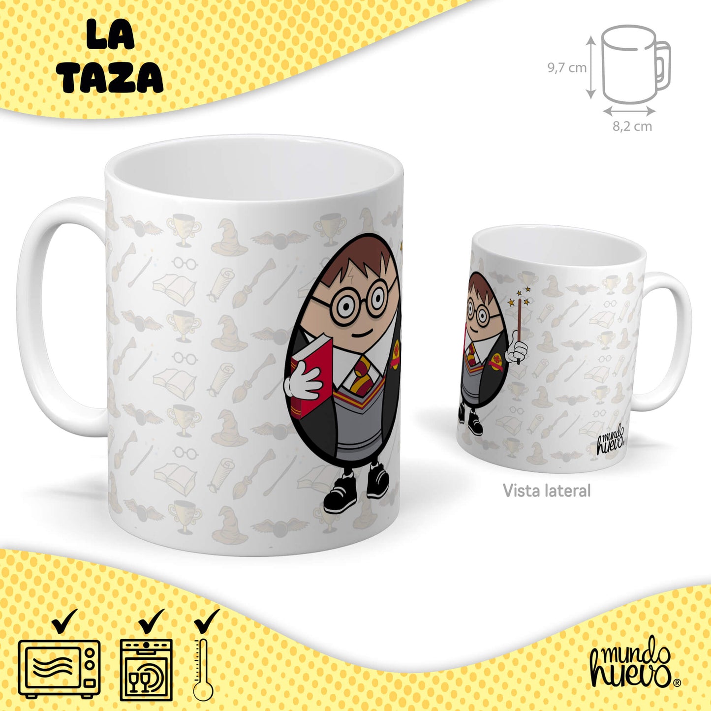 Taza Harry Potter + Caramelos divertidos + Pulsera sorpresa
