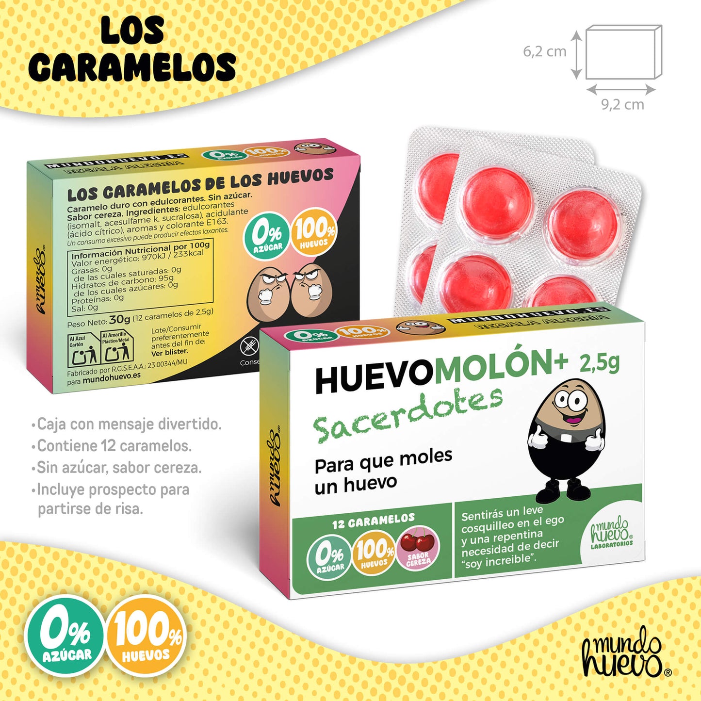Taza Ser Sacerdote mola un huevo + Caramelos divertidos + Pulsera sorpresa