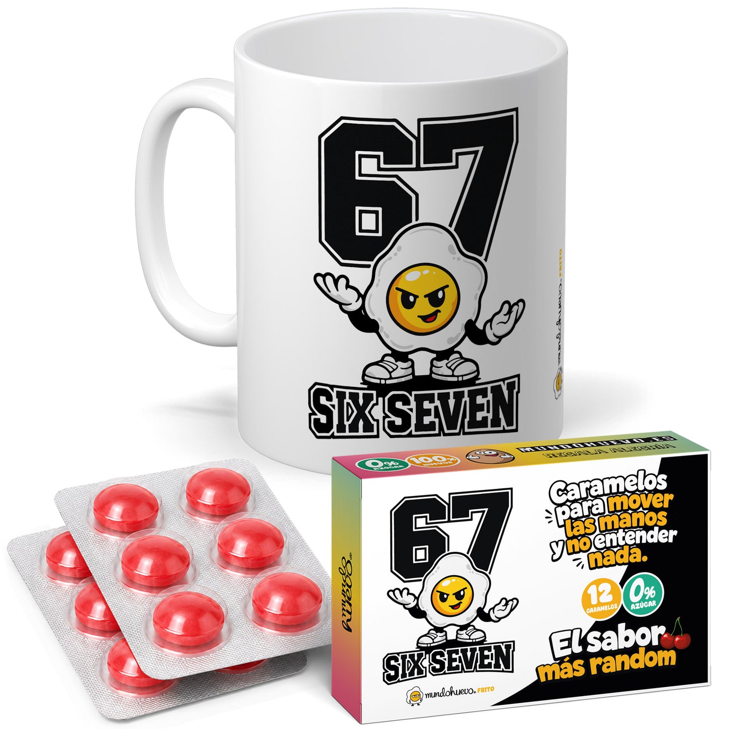 Taza Six seven + Caramelos divertidos