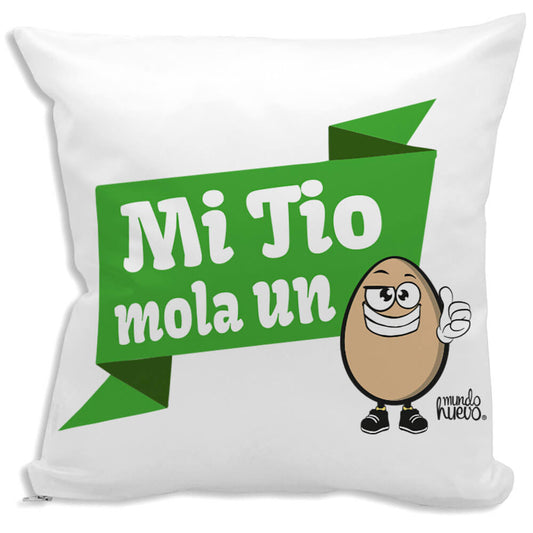 Cojín divertido Mi tio mola un huevo