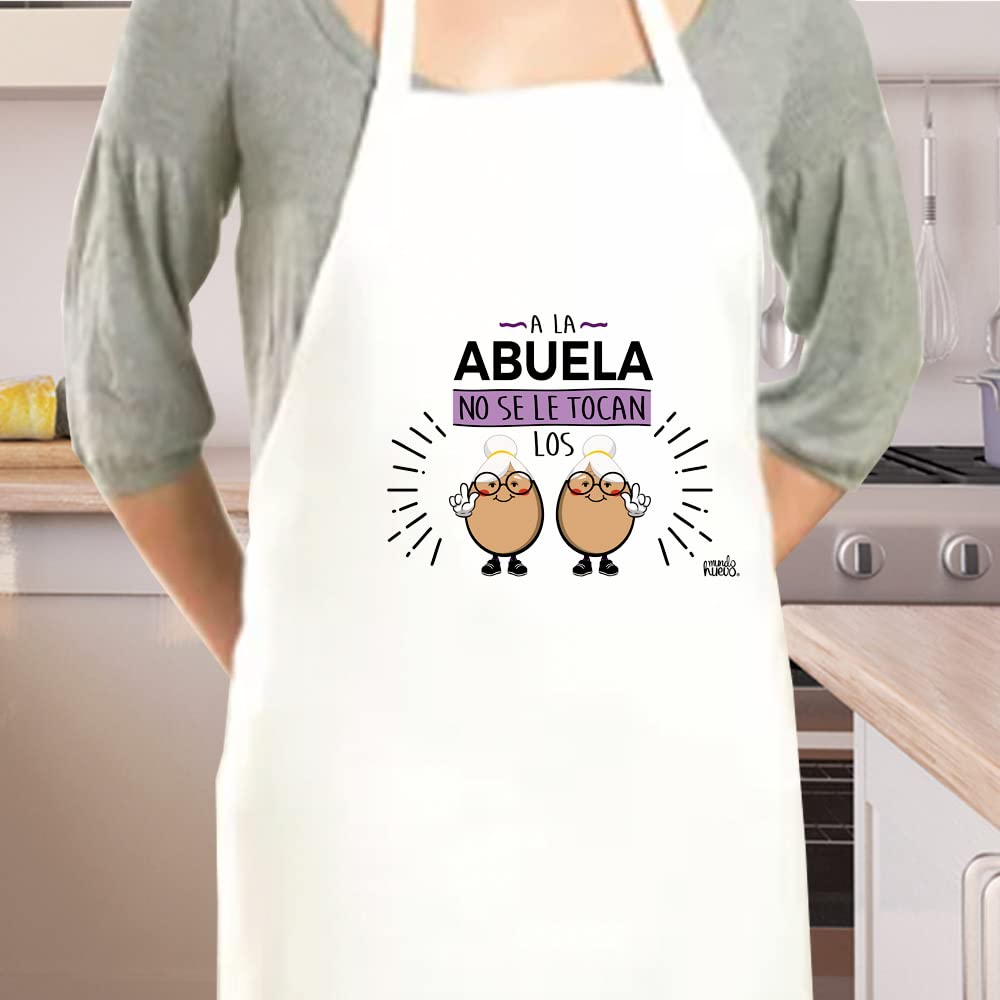 Delantal | A LA ABUELA NO SE LE TOCAN LOS HUEVOS | Regalo divertido.