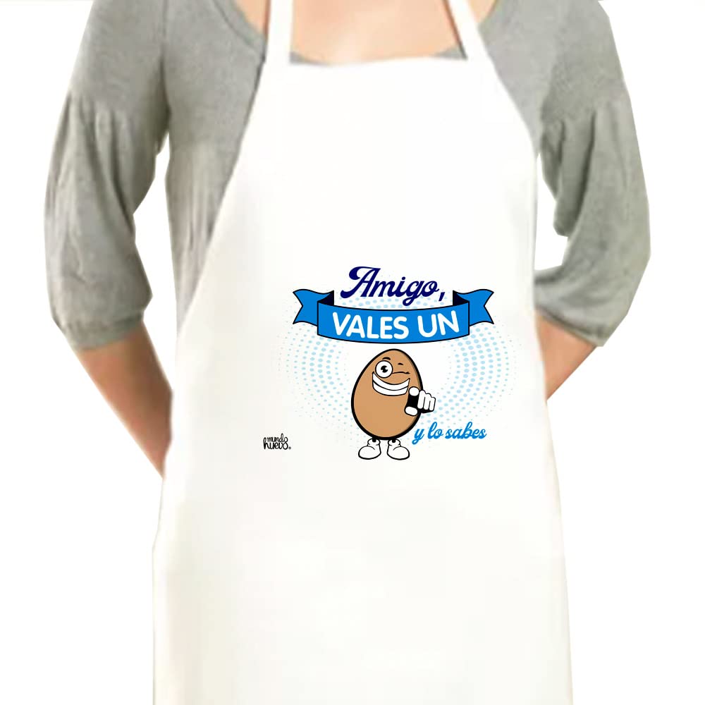 Delantal | AMIGO VALES UN HUEVO | Regalo divertido.