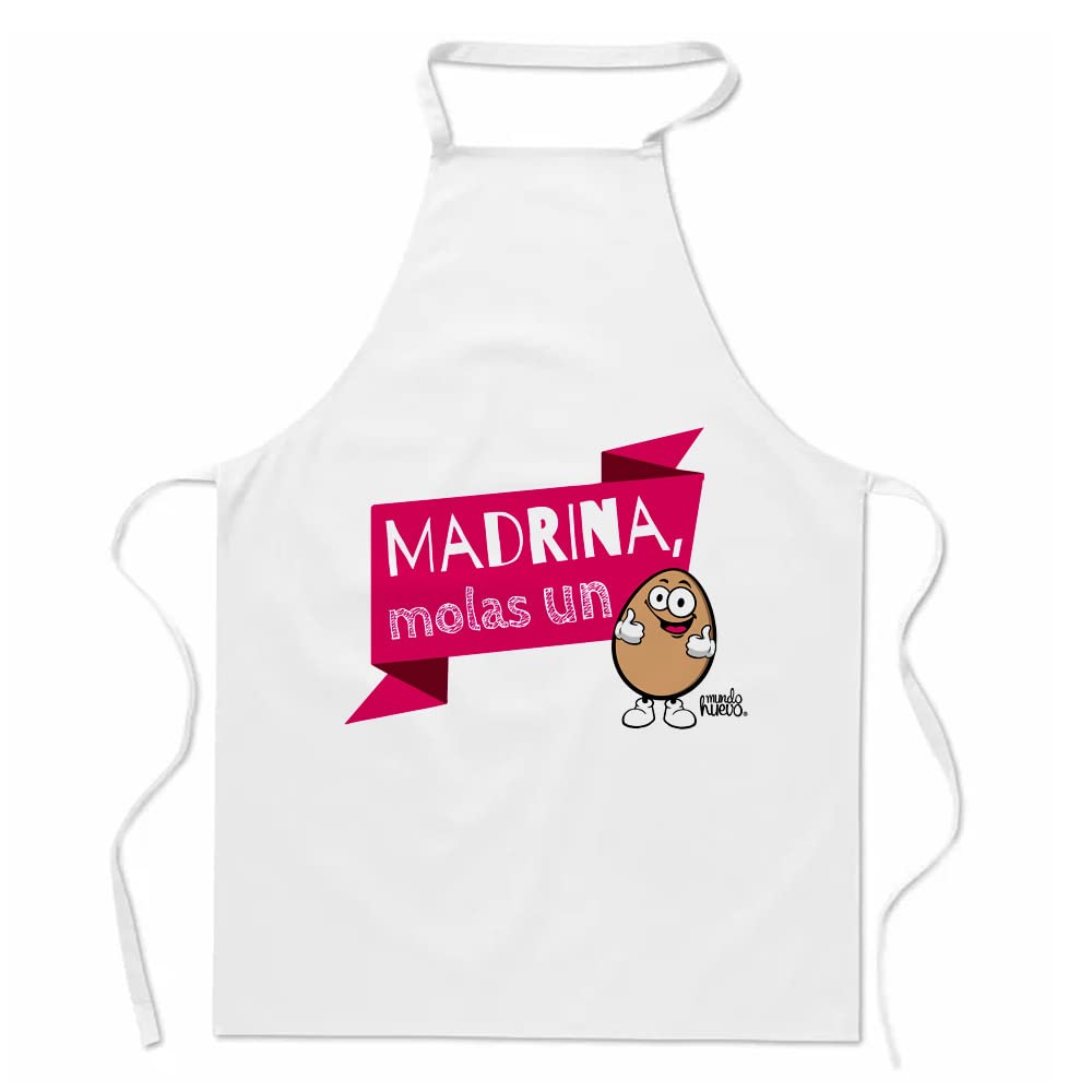 Delantal | MADRINA MOLAS UN HUEVO | Regalo divertido.