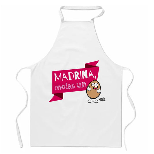 Delantal | MADRINA MOLAS UN HUEVO | Regalo divertido.