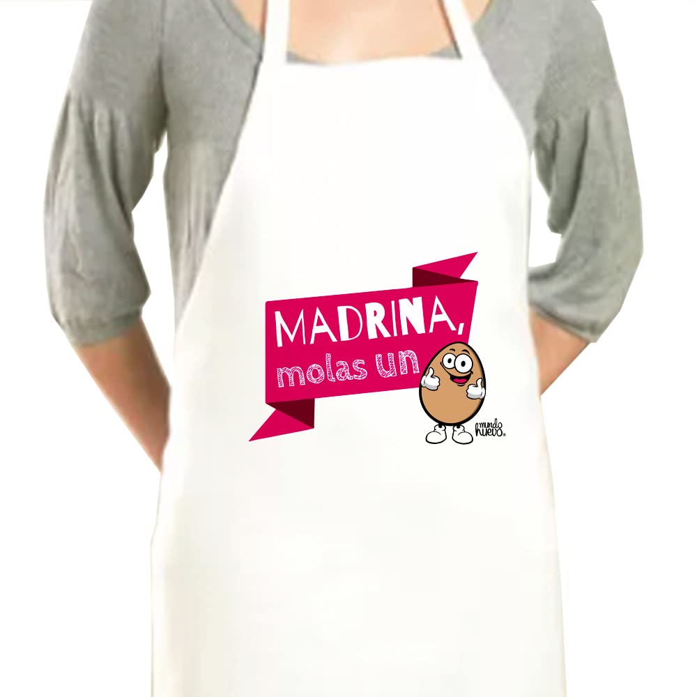 Delantal | MADRINA MOLAS UN HUEVO | Regalo divertido.