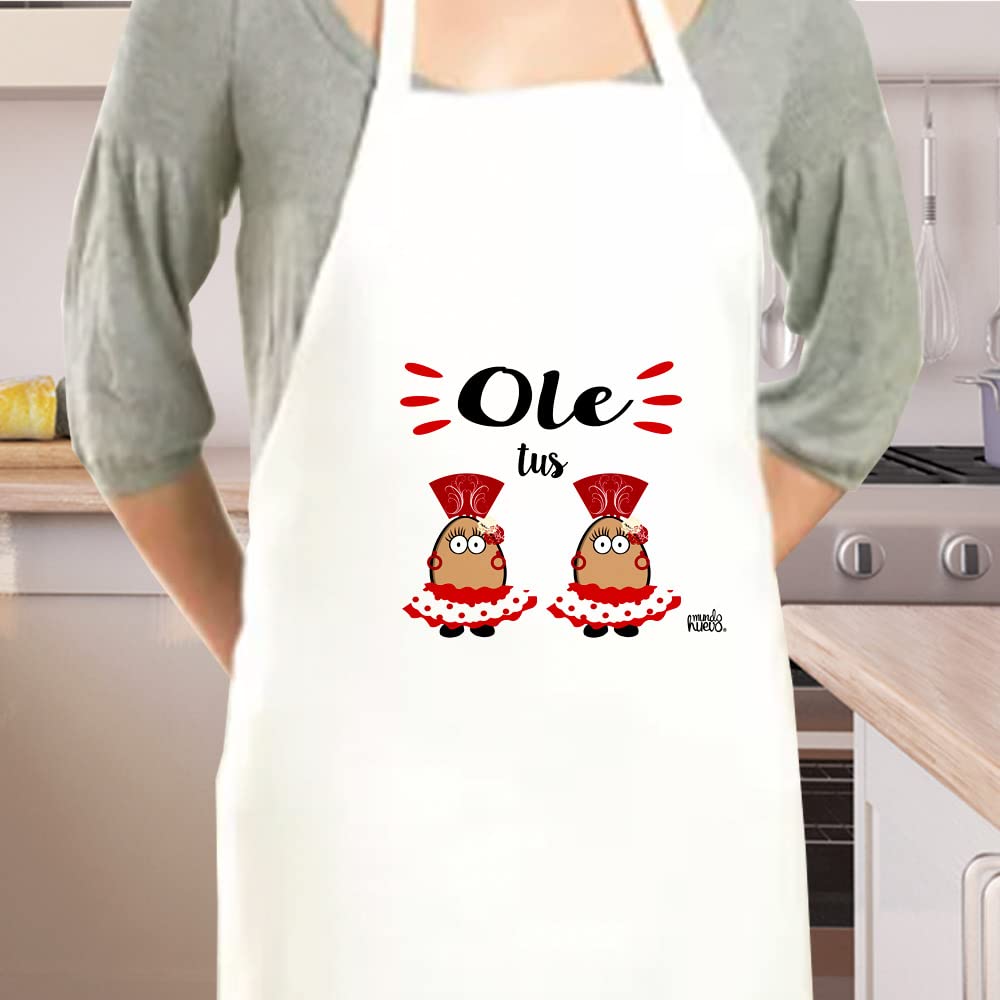 Delantal | OLE TUS HUEVOS | Regalo divertido.