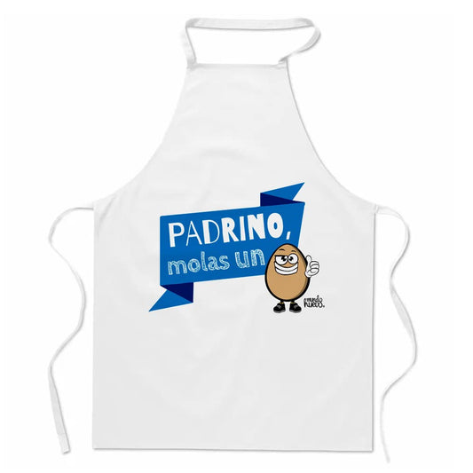 Delantal | PADRINO MOLAS UN HUEVO | Regalo divertido.