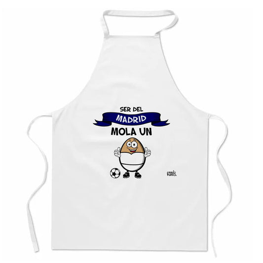 Delantal | SER DEL MADRID MOLA UN UEVO | Regalo divertido.