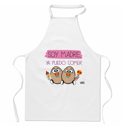 Delantal | SOY MADRE YA PUEDO COMER HUEVOS | Regalo divertido.