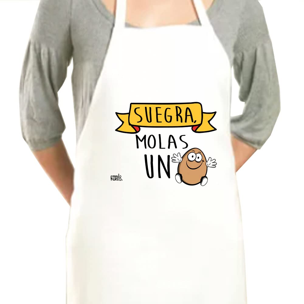 Delantal | SUEGRA MOLAS UN HUEVO | Regalo divertido.