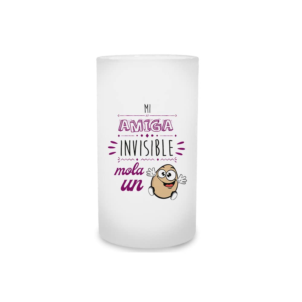 Jarra de cerveza Mi amiga invisible mola un huevo