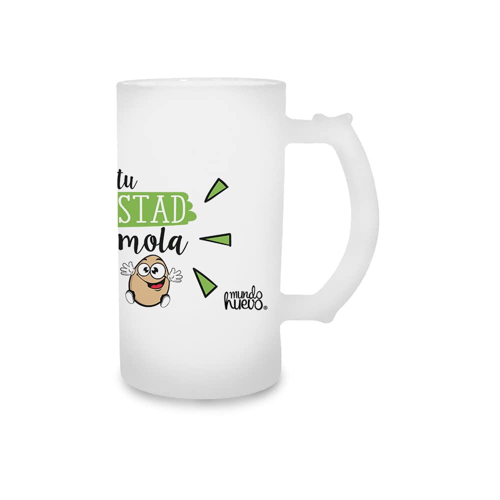 Jarra de cerveza Tu amistad me mola un huevo