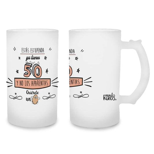 Jarra de cerveza Ya tienes 50 y no los aparentas