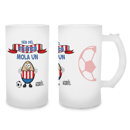 Jarra de cerveza Ser del Atlético mola un huevo