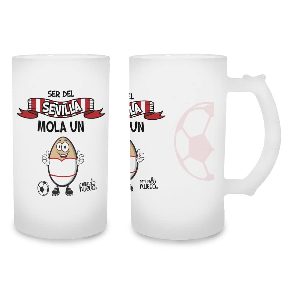 Jarra de cerveza Ser del Sevilla mola un huevo
