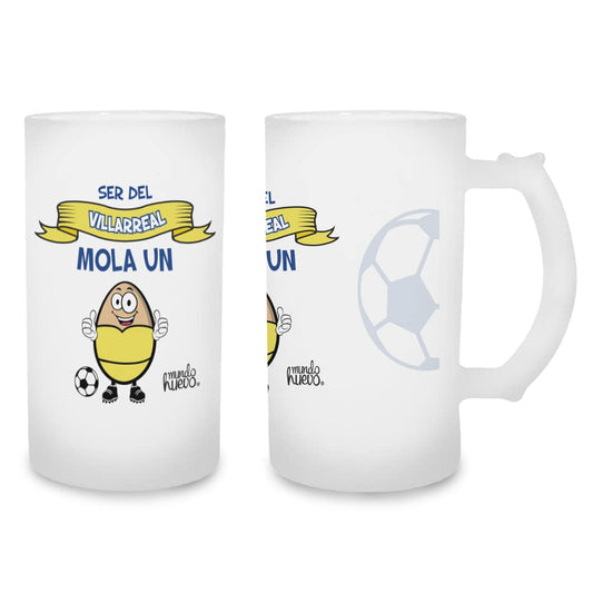 Jarra de cerveza Ser del Villarreal mola un huevo