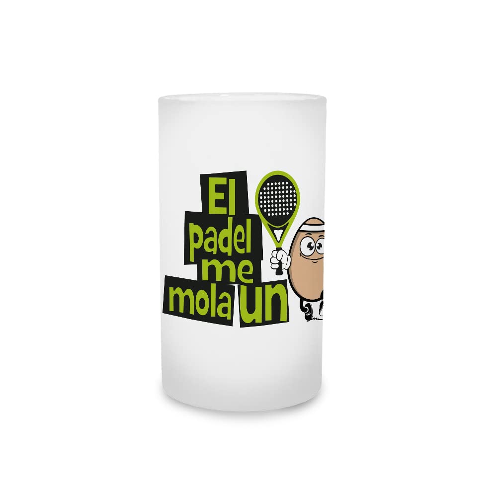Jarra de cerveza El padel me mola un huevo