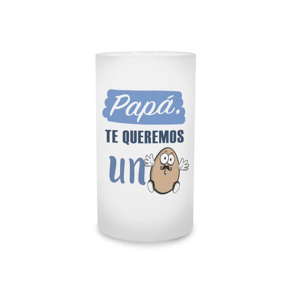 Jarra de cerveza Papá te queremos un huevo