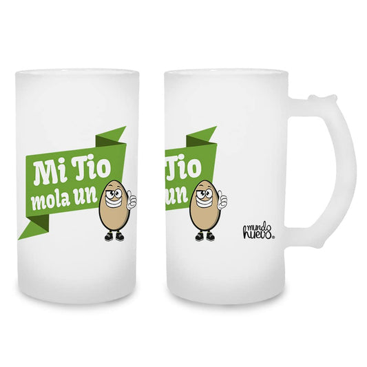 Jarra de cerveza Mi tío mola un huevo
