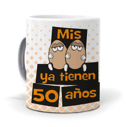 Taza Mis huevos ya tienen 50 años