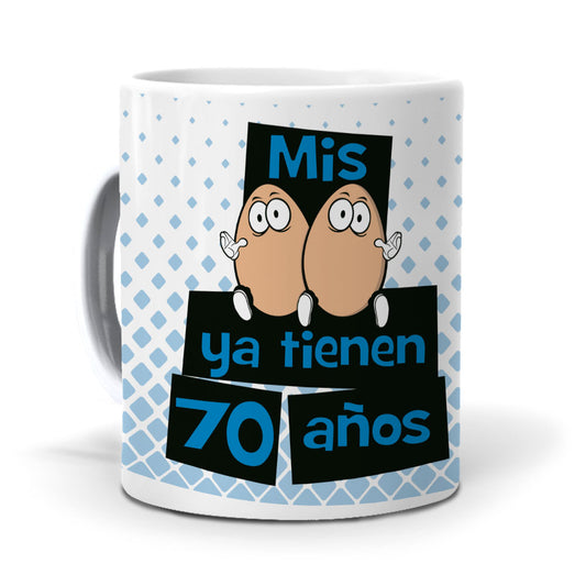 Taza Mis huevos ya tienen 70 años