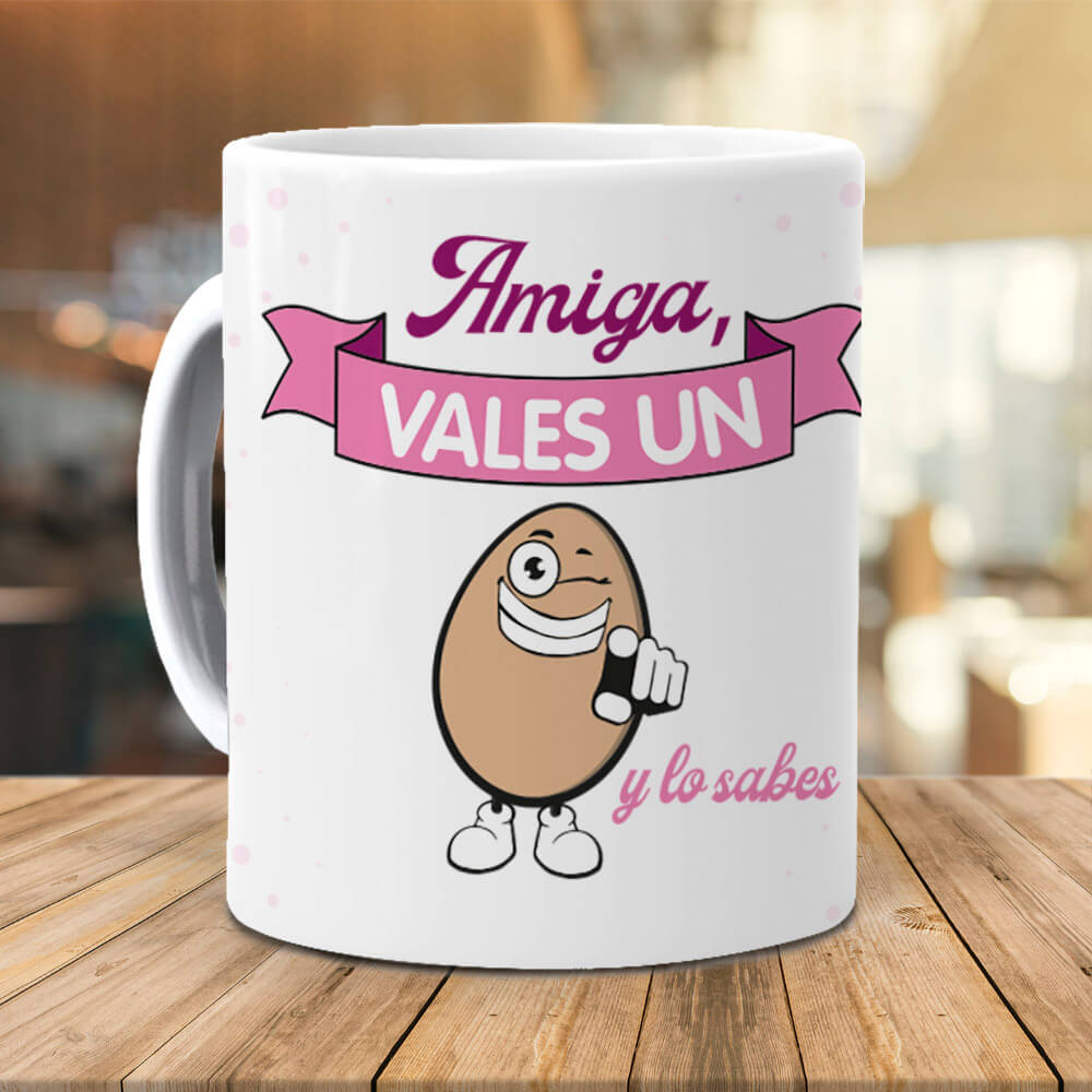 Taza Amiga vales un huevo