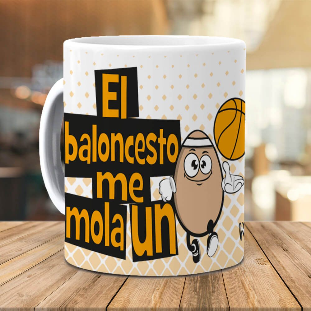 Taza El baloncesto me mola un huevo